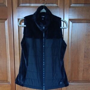 Fila Women's Sleek Black Quilted Vest
